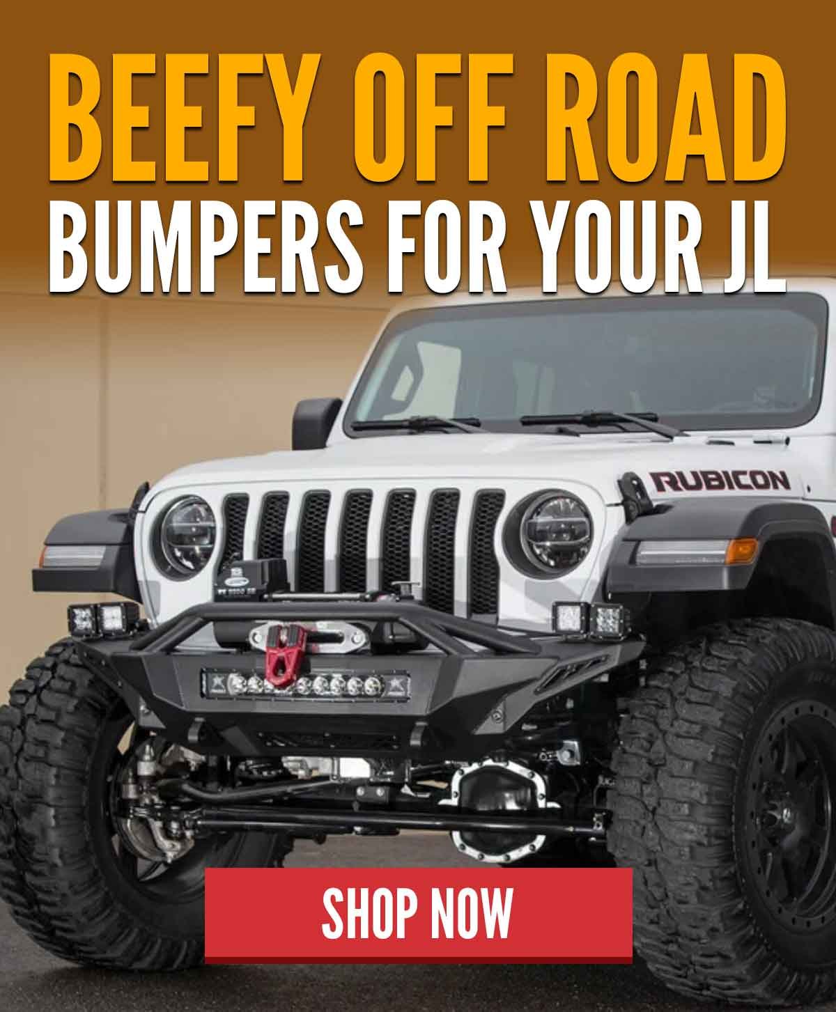 Beefy Off Road Bumpers For Your JL