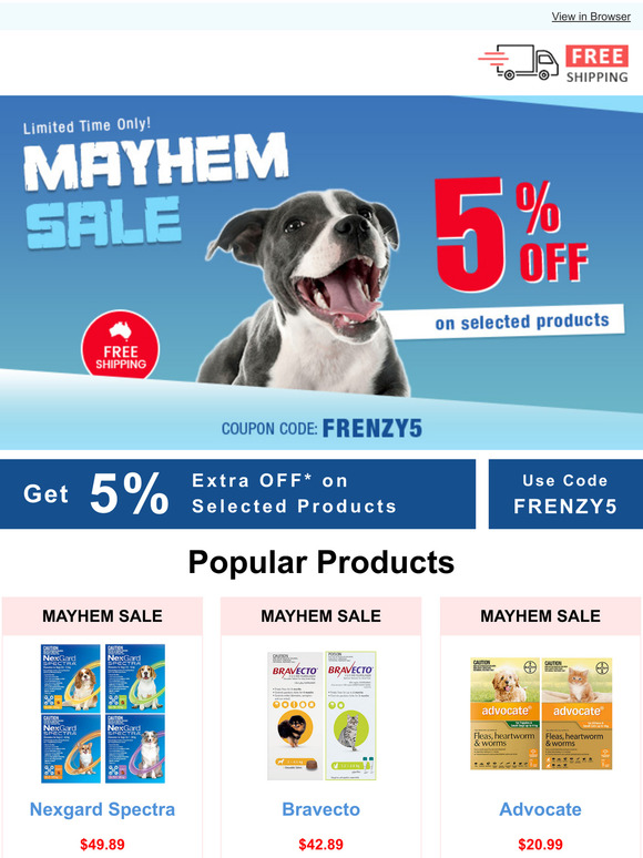 Mayhem Mega Sale | Extra OFF* + Free Shipping