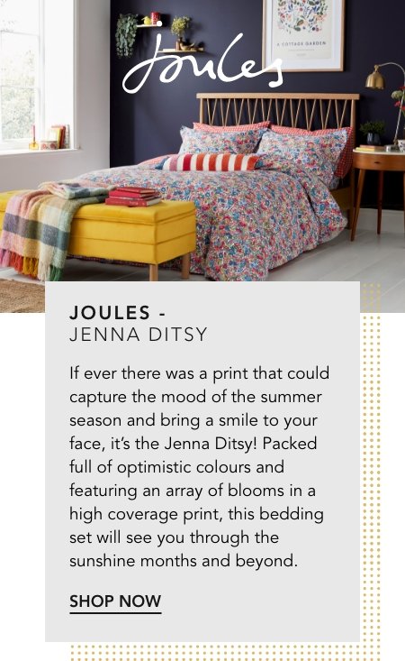 Joules Jenna Ditsy Bedding in Multi Skip to the end of the images gallery Skip to the beginning of the images gallery