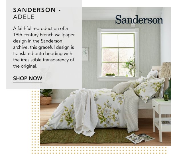 Sanderson Adele Bedding in English Pear