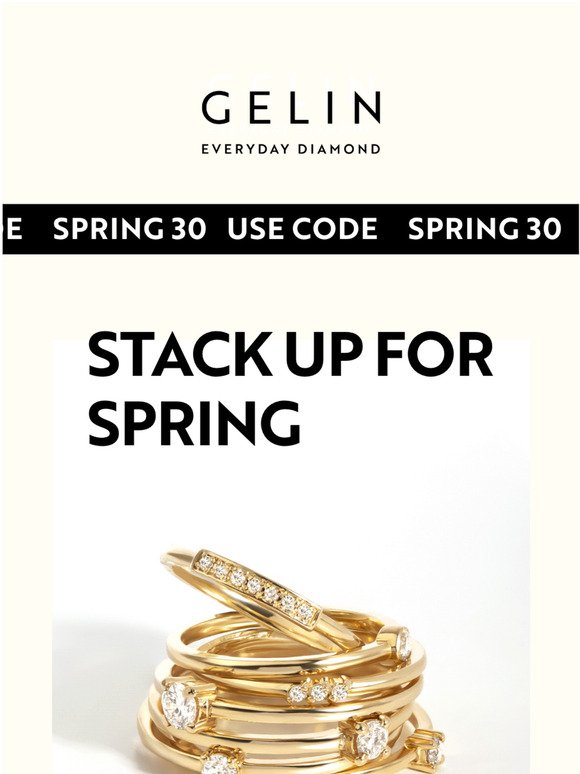 30% Off From Gelin for a Chic Intro to Spring!