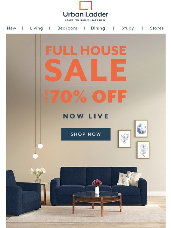 LIVE: Full House Sale upto 70% off