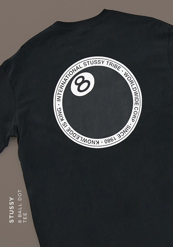 8 Ball Dot SS T-Shirt Black