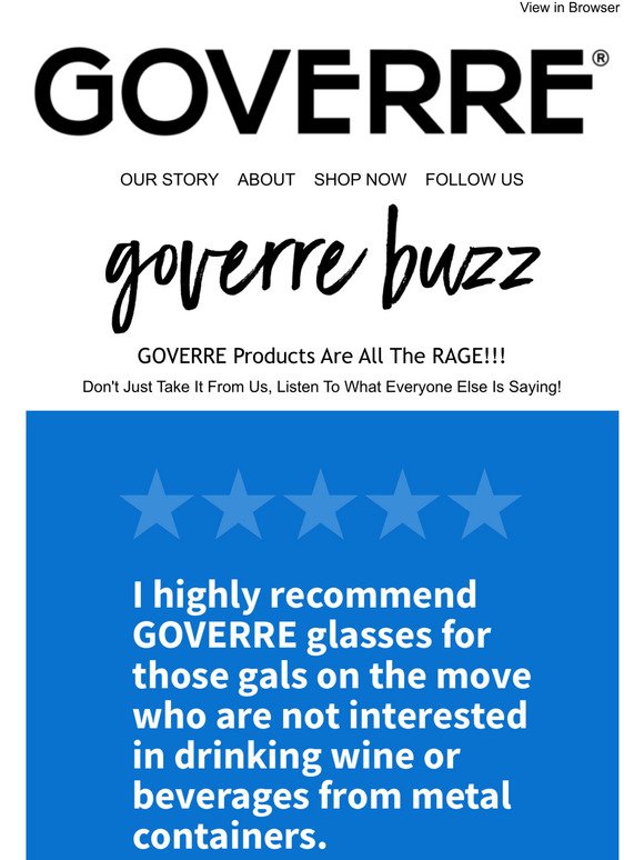 GOVERRE Products Are All The RAGE!!!
