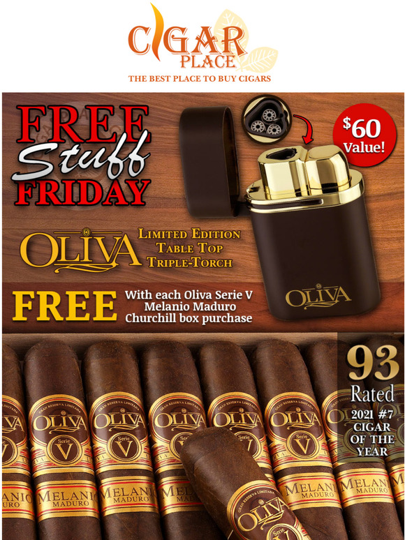 cigarplace 45 Off Oliva Serie V Melanio Maduro Churchill + FREE Oliva