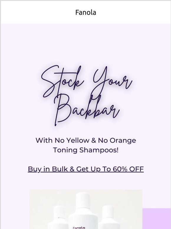 STOCK YOUR BACKBAR FOR 60% OFF