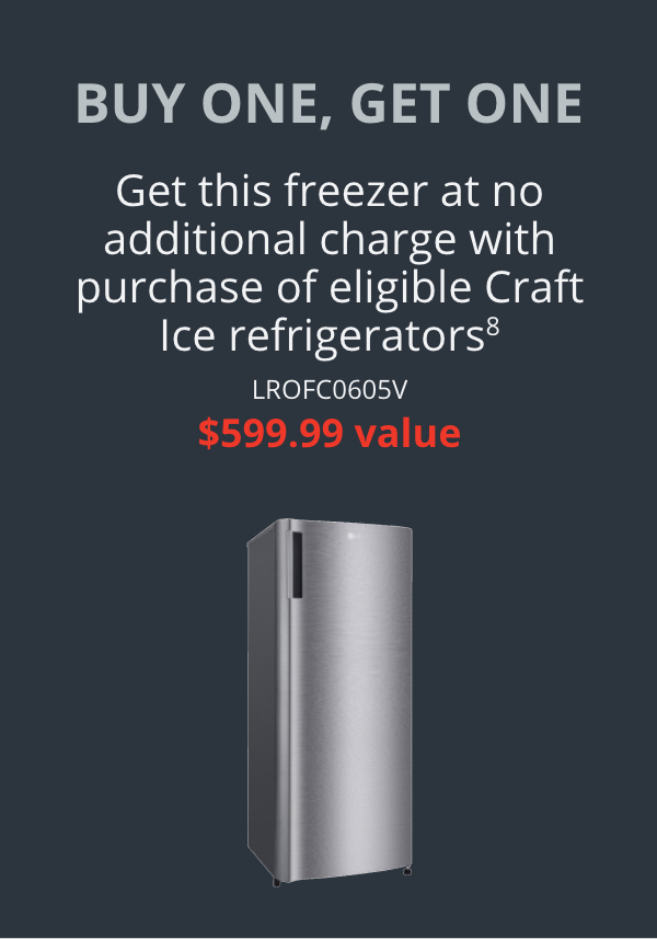LG 5.8 cu. ft. Single Door Freezer
