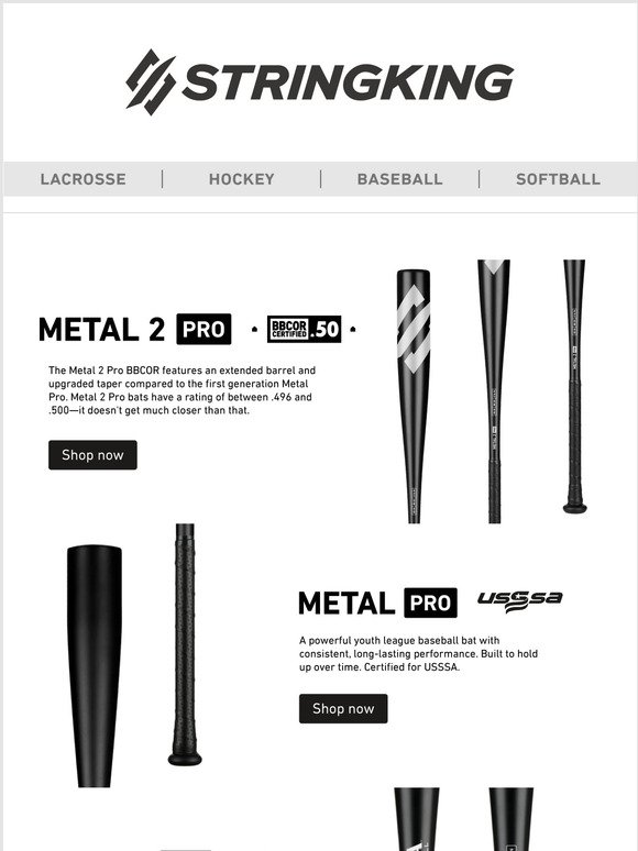 The best baseball and softball bats on the market.