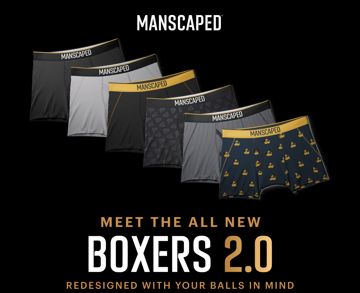  MANSCAPED® Boxers 2.0 Men's Premium Anti-Chafe