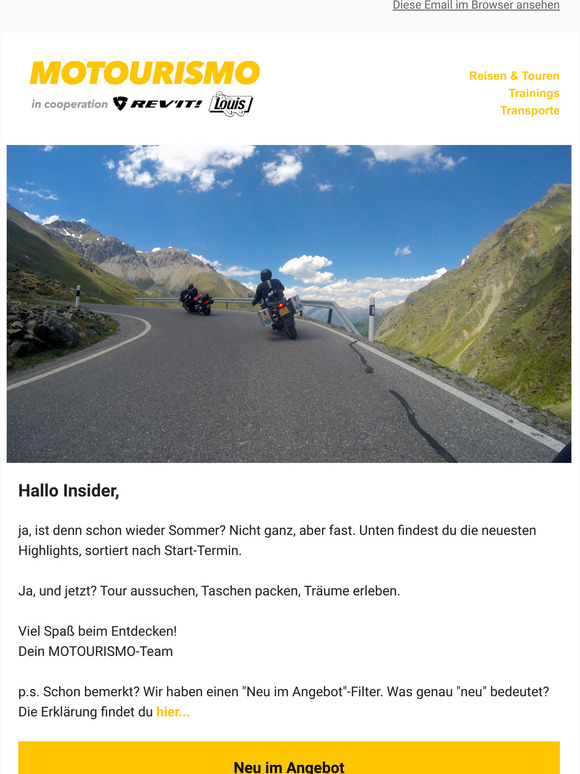 Tasche packen und los  deine Sommertour wartet auf dich!
