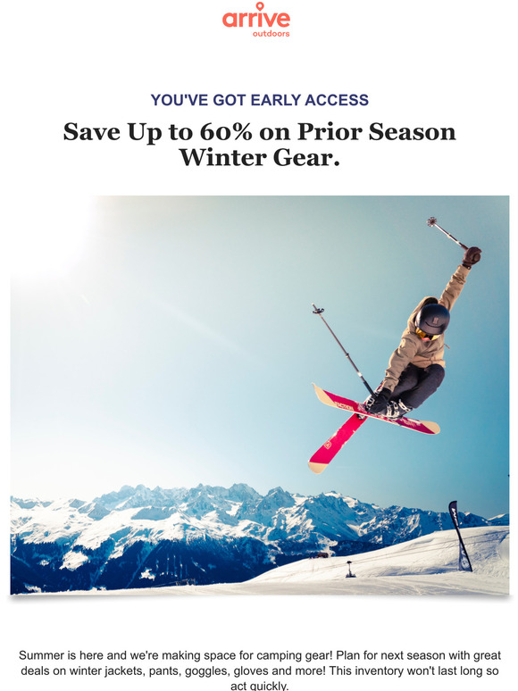 Early Access: Save up to 60% on Winter Gear