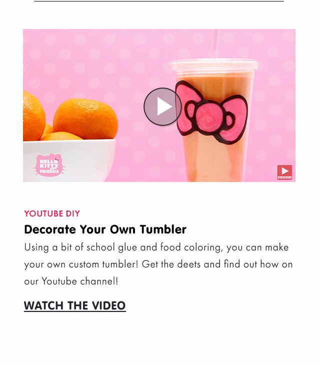 Youtube DIY | Decorate Your Own Tumbler