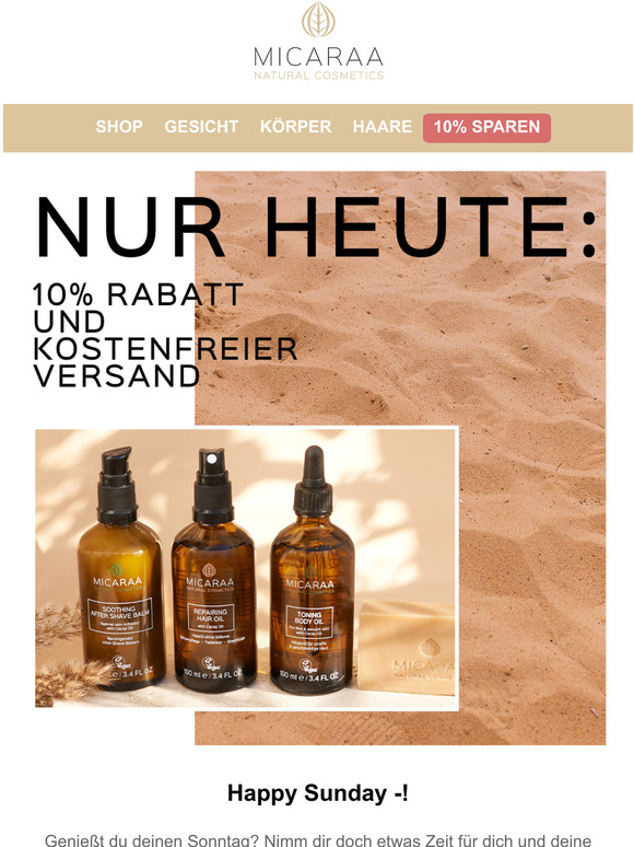 Nur heute: 10% Rabatt & kostenloser Versand