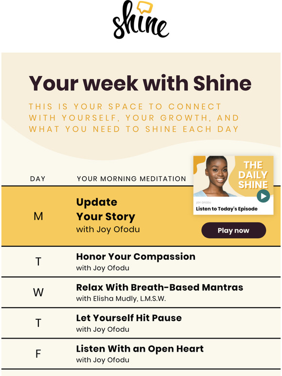 You can always update your story, -