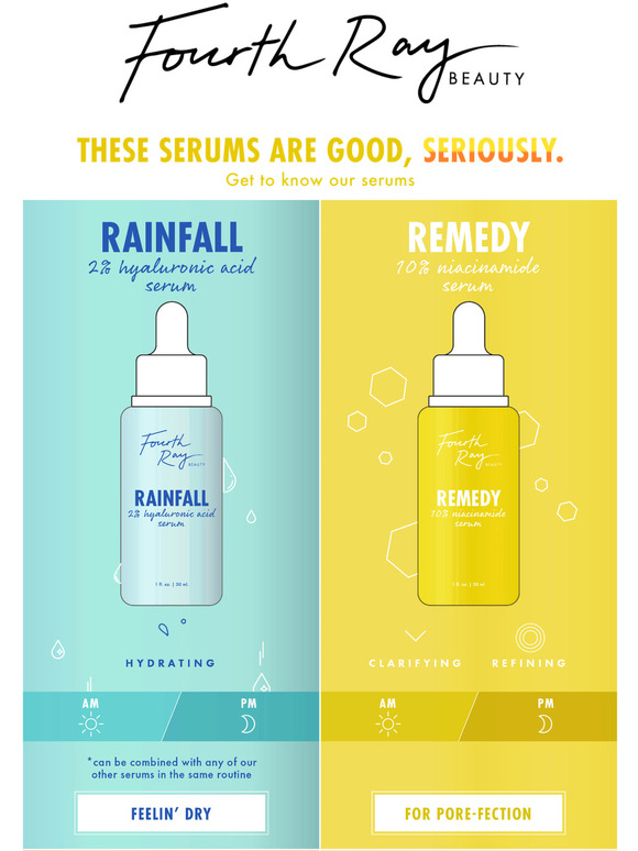 Our serums do wonders - theyre that good