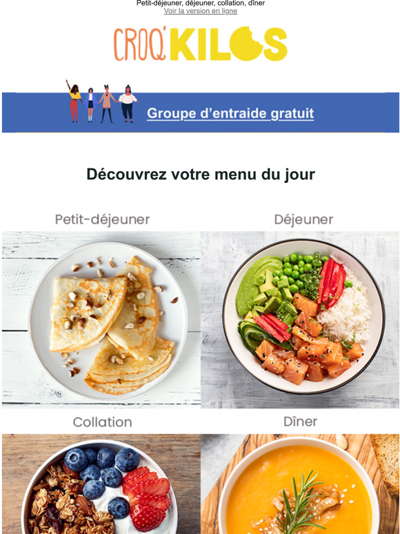  Un menu type Croq'Kilos offert