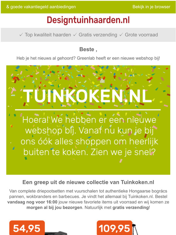 Wij hebben een nieuwe webshop erbij
