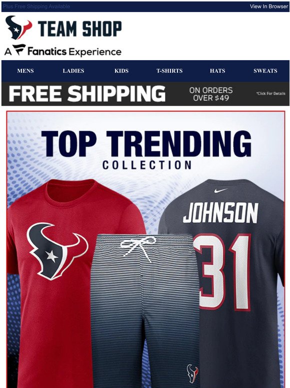 Top Ranked Collections in Texans Gear