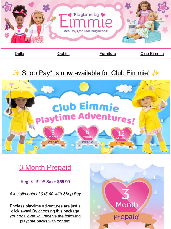 Club Eimmie & Shop Payments  