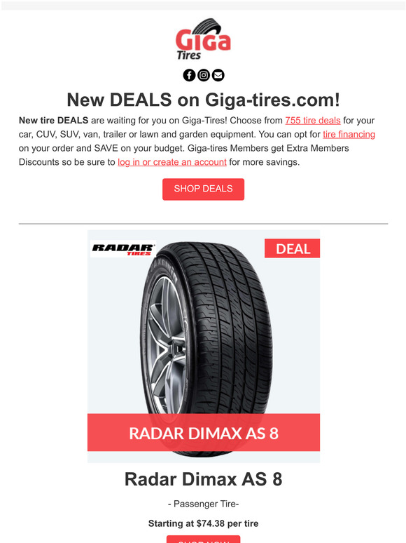 GIGA TIRES NEW Tire DEALS You Can't Miss! Plus NEW Rebates! Milled