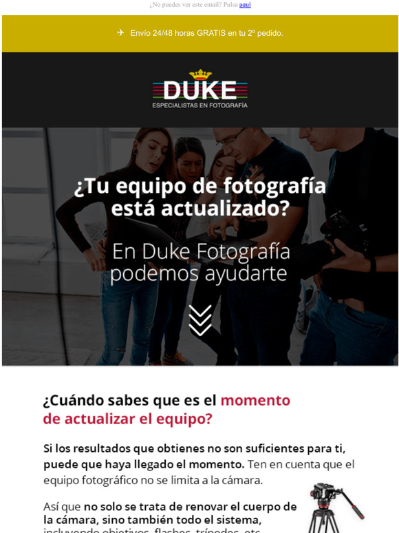 Tu EQUIPO est actualizado?  | Duke Fotografa