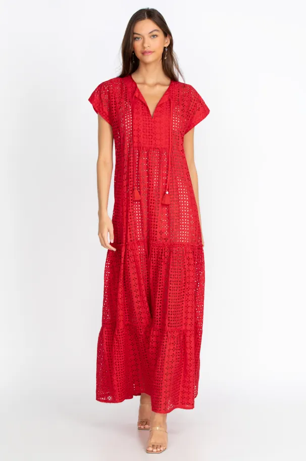 Image of AURELIA EYELET DRESS