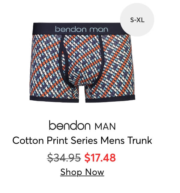 Cotton Print Series Mens Trunk
