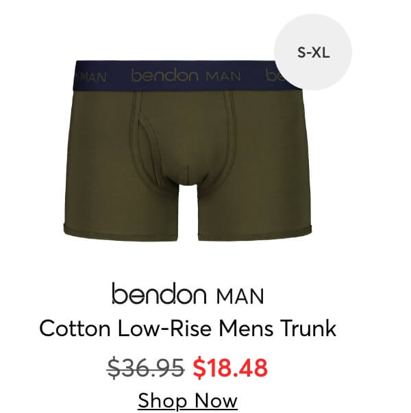 Cotton Low-Rise Mens Trunk