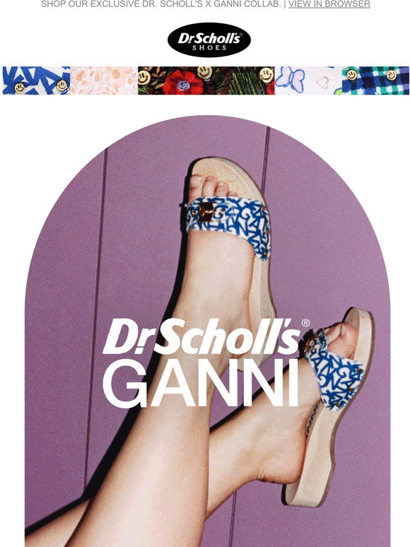 Dr. Scholl's Shoes: A collab you can't miss! GANNI x our OG wooden sandal. Get it before it's 
