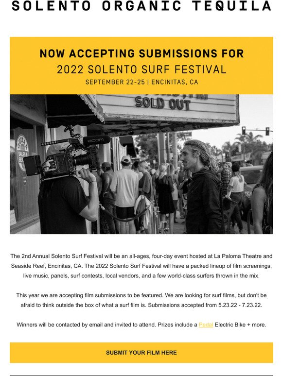 Submit your film to the 2022 Solento Surf Festival