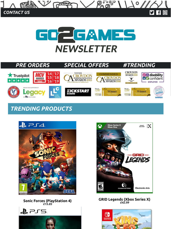 Shop Trending Products Now  Go2Games Trending Newsletter