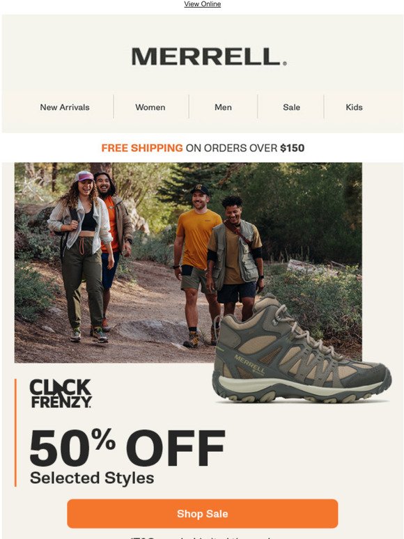 Sale Up to 50% off your favourite hikers