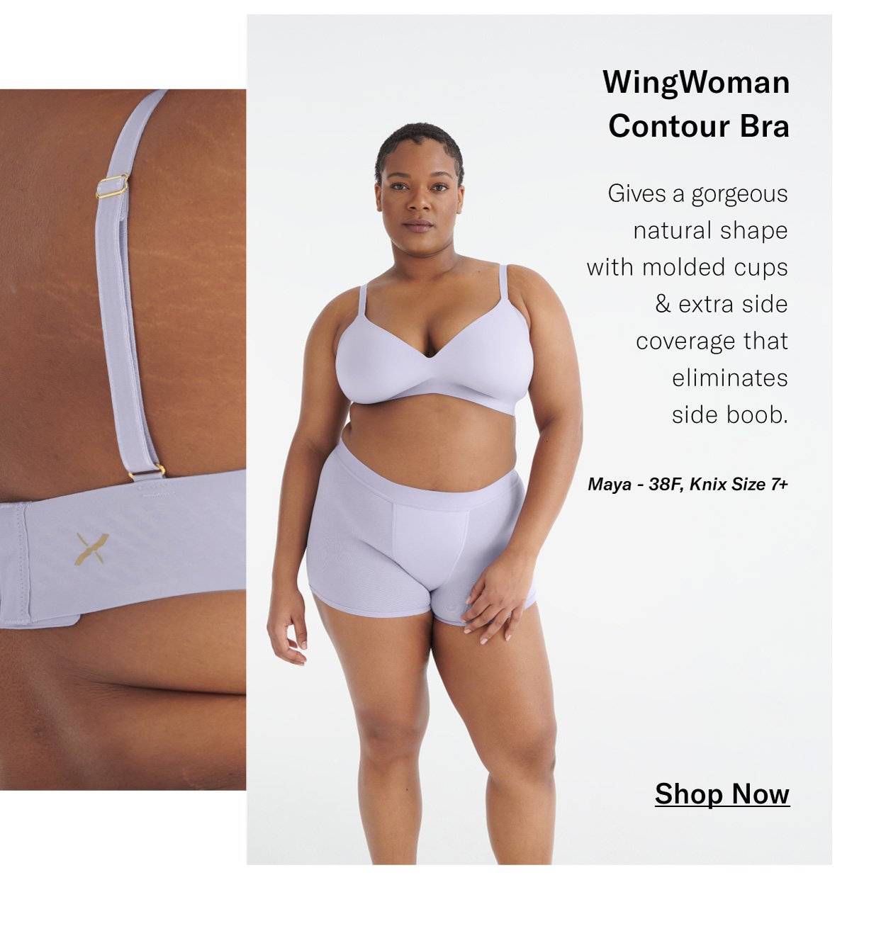 Knix wing woman contour bra