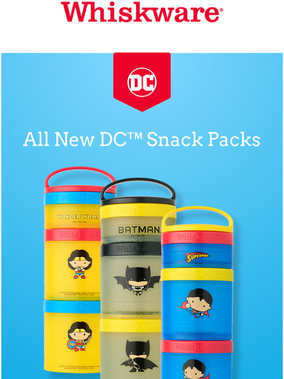Whiskware Justice League Stackable Snack Pack, Wonder Woman