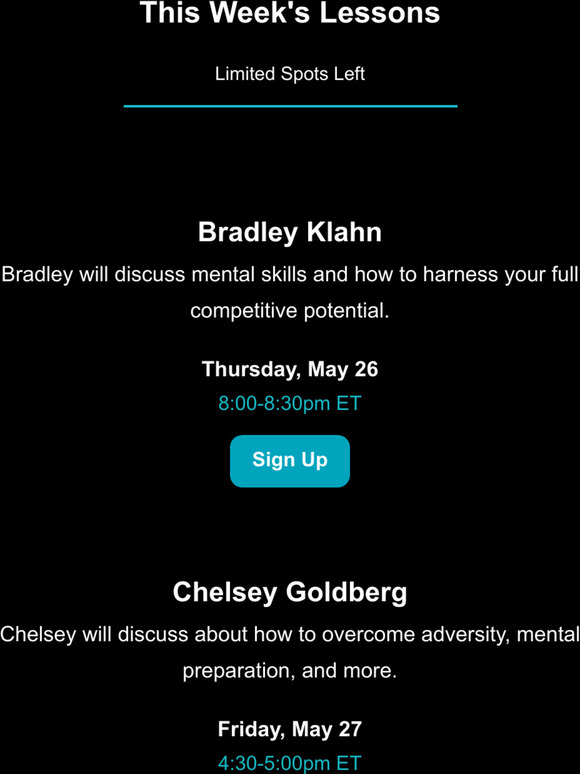Check Out This Week's Group Lessons
