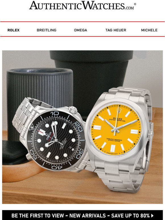 Authentic Watches: Rolex, Breitling 