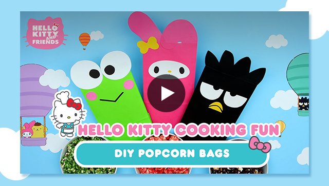 Hello Kitty Cooking Fun DIY Popcorn Bags