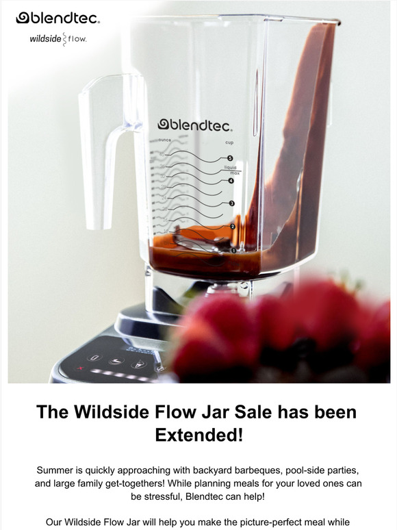 Blendtec We've Extended The Wildside Flow Jar Sale! Milled