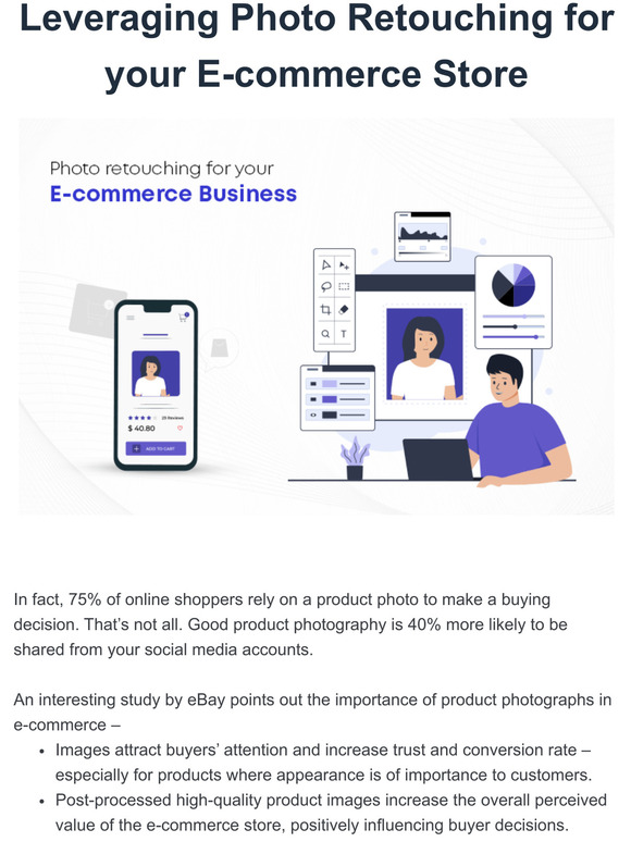 Leveraging Photo Retouching for your E-commerce Store