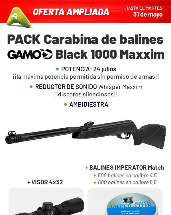 Carabina Black Maxxim IGT Mach 1. Oferta y comprar online mejor precio