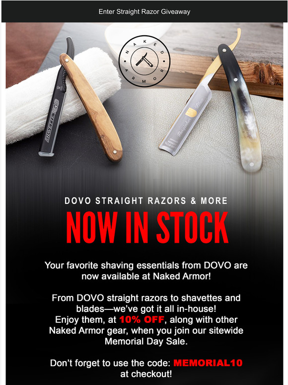 Naked Armor Introducing Dovo Razors Milled 