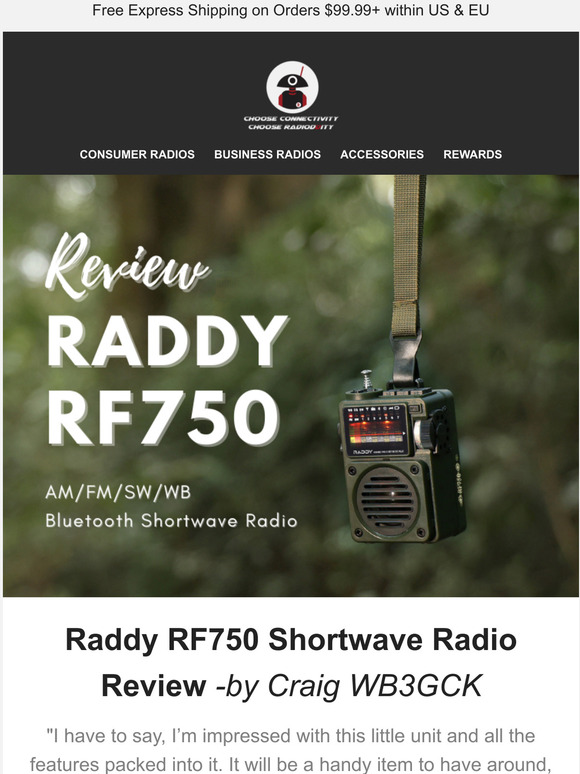 Radioddity Raddy RF750 Shortwave Radio Review (and it's restocked