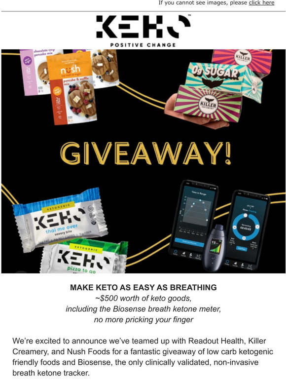 BIOSENSE AND KETO GOODS GIVEAWAY
