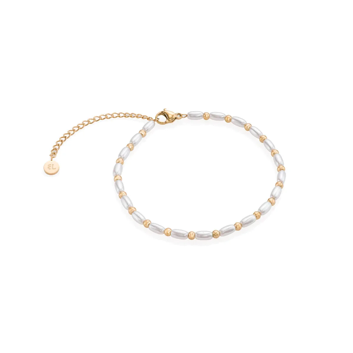 Image of Pearl Chain Bracelet (Gold)