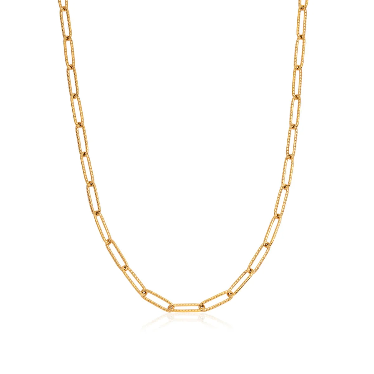 Image of Paperclip Chain Necklace (Gold)