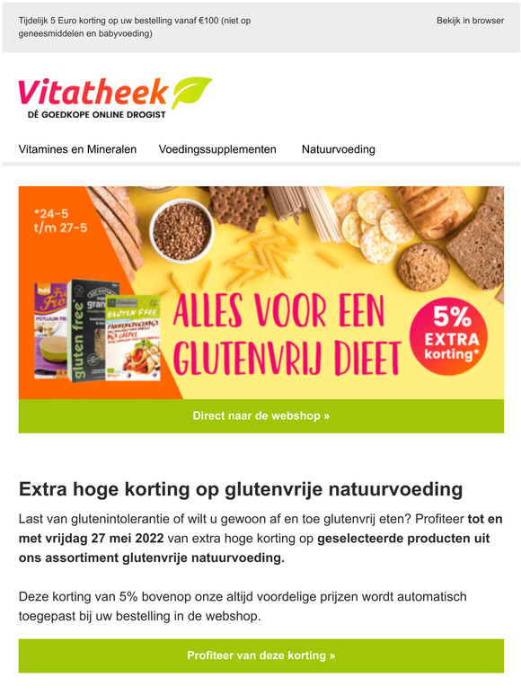 Glutenintolerantie, hooikoorts of andere allergien? Lees deze nieuwsbrief!