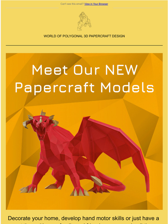 Papercraft World Meet Our NEW Papercraft Models Milled