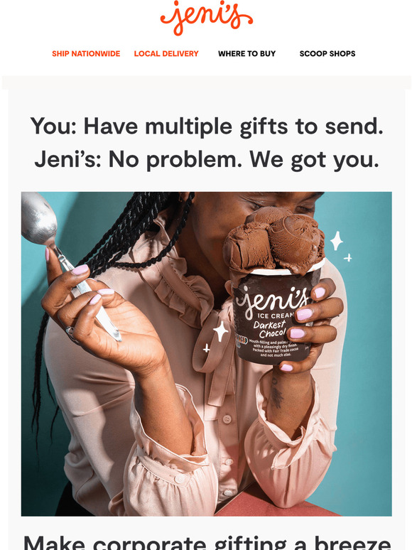 Jeni's Ice Creams Buy ice cream for everyone all at once Milled