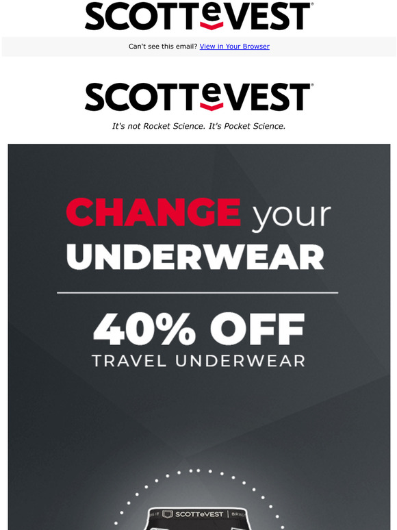 SCOTTeVEST You really need to change your underwear Milled