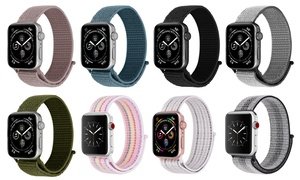 Nylon Sports Loop Breathable Weave Band Apple Watch All Series 